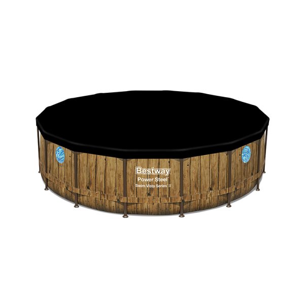 Piscina Estructural Armable Power Steel Swim Vista en Madera 4.88m x 1.22m, CAP. 19.480 Litros; Marca Bestway - Imagen 4
