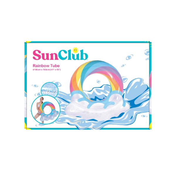 Flotador para piscina Inflable Arcoiris - Imagen 3