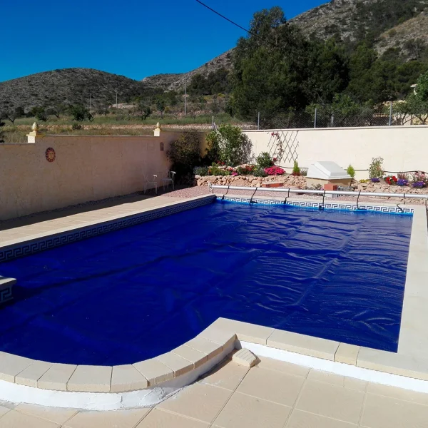 Manta Térmica para Piscina Premium EcoBubble 500 Micras Blue (Dunner) de 6.5 X 3.5 MTS - Imagen 4