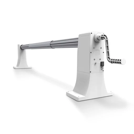 Carro Enrollador para Manta Térmica con Motor 5.5 MTS Blanco - Imagen 2