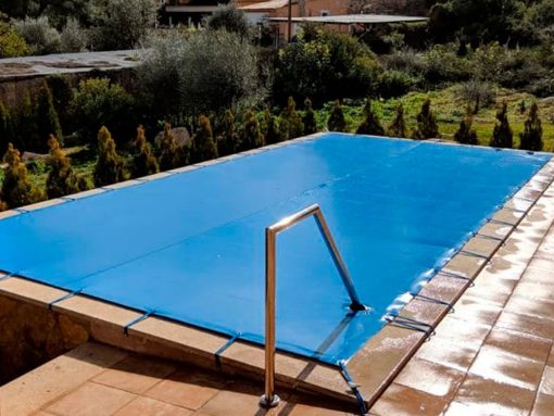 Cobertor de Seguridad e Invierno para Piscinas - PVC 680 (Soporta hasta 100 KG) - Precio por M2 - Imagen 4
